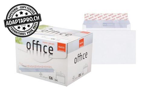 Enveloppes ELCO Office - C6 - 80g - sans fenêtre - 200 pces