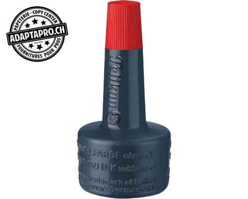 Encre à tampon PELIKAN sans huile - 28ml - rouge