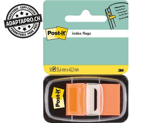 Index Post-it - orange - 50 feuilles