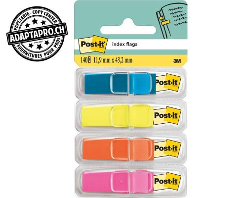 Index Post-it - étroits - 4 couleurs * 35 feuilles