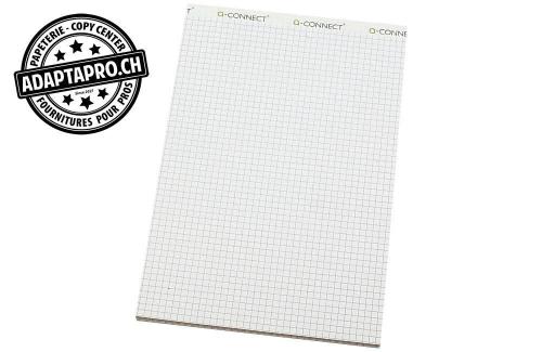 Bloc-notes Q-CONNECT sans couverture - A5 - quadrillé 4mm - 100 feuilles