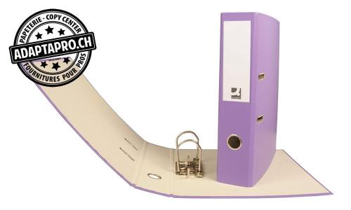 Classeur Q-CONNECT - mécanisme à levier - A4 - dos 7cm - violet