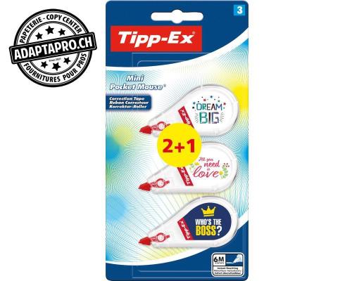 Roller de correction TIPP-EX Mini Pocket Mouse Décor - 5mm * 6m