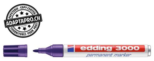 Marqueur permanent - EDDING 3000 - 008 - violet