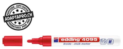 Marqueur craie liquide - EDDING 4095 - 002 - rouge