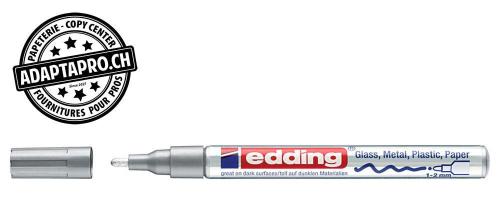 Marqueur de peinture - EDDING 751 - CREA - 054 - silver