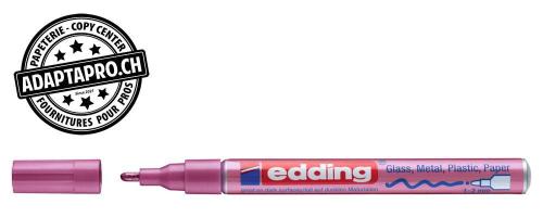 Marqueur de peinture - EDDING 751 - CREA - 079 - rose métal