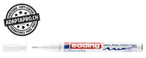 Marqueur de peinture - EDDING 753 - Calligraphy - 049 - blanc