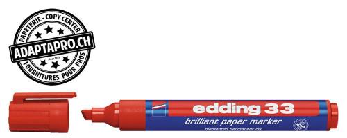 Marqueur permanent - EDDING 33 - 002 - rouge