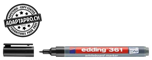 Marqueur tableau blanc - EDDING 361 - 001 - noir