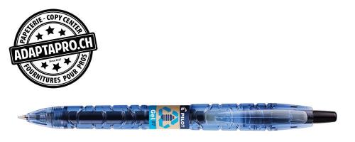 Stylo en plastique recyclé - PILOT BeGREEN - B2P - Gel 0.7 - noir