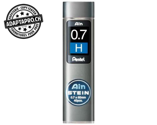 Mines graphite PENTEL AinStein - 0.7mm - H - 40 pces