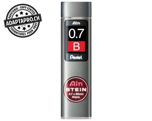 Mines graphite PENTEL AinStein - 0.7mm - B - 40 pces