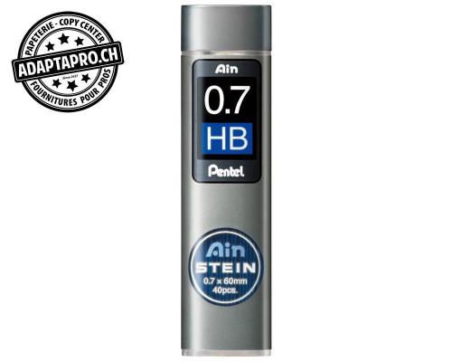 Mines graphite PENTEL AinStein - 0.7mm - HB - 40 pces