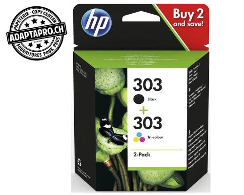 Cartouches d'encre/têtes d'impression HP - 303 - pack 4 couleurs