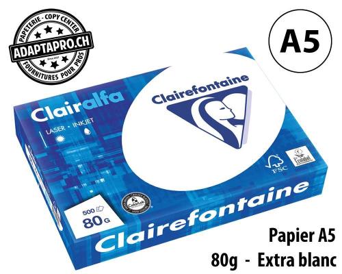 Papier universel CLAIREFONTAINE Clairalfa - A5 80g - 500 flles