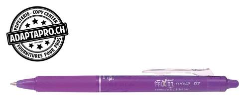 Stylo effaçable - PILOT FRIXION Ball Clicker - 0.7 - lilas