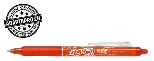 Stylo effaçable - PILOT FRIXION Ball Clicker - 0.7 - orange