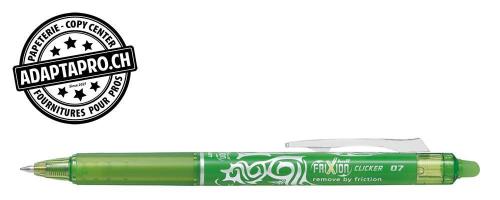 Stylo effaçable - PILOT FRIXION Ball Clicker - 0.7 - vert clair