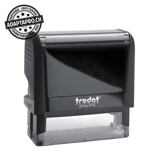 Timbre complet - Trodat Printy 4915 - 70 x 25mm - encre à choix (noir / bleu / rouge / vert)