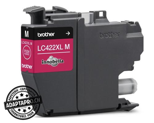 Cartouches d'encre/t&ecirc;tes d'impression BROTHER - LC-422XLM - MAGENTA XL