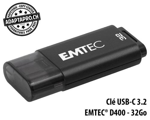 Cl&eacute; USB-C 3.2 EMTEC&reg; D400 - 32Go