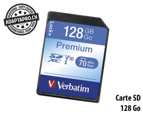 VERBATIM SDXC Card Class 10 Premium - 128Go