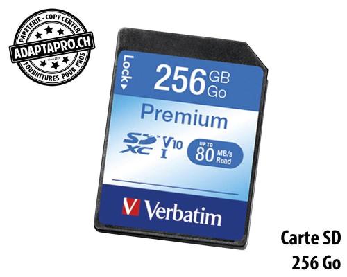 VERBATIM SDXC Card Class 10 Premium - 256Go