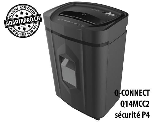 Destructeur de documents Q-CONNECT® Q14MCC2 - sécurité P4