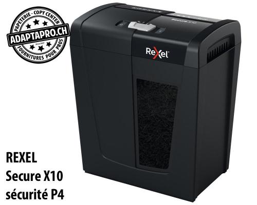 Destructeur de documents REXEL® Secure X10 - sécurité P4