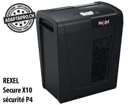 Destructeur de documents REXEL® Secure X10 - sécurité P4