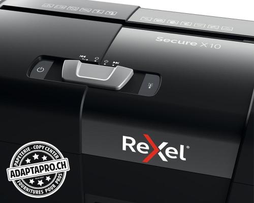 Destructeur de documents REXEL® Secure X10 - sécurité P4