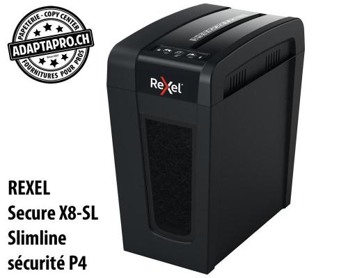 Destructeur de documents REXEL® Secure X8-SL Slimline - sécurité P4