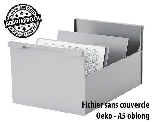 Fichier sans couvercle STYRO Oeko - A5 oblong - gris