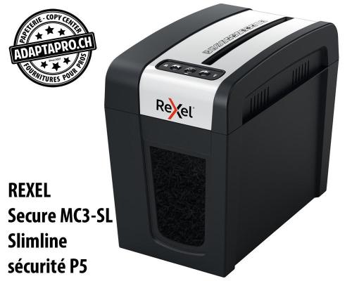 Destructeur de documents REXEL® Secure MC3-SL Slimline - sécurité P5