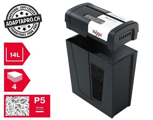 Destructeur de documents REXEL&reg; Secure MC4 - s&eacute;curit&eacute; P5