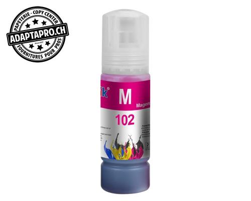 Bouteille d'encre Compatible Epson 102 - 70ml - Magenta