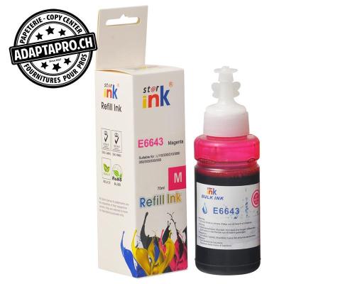 Bouteille d'encre Compatible Epson T6643 - 70ml - Magenta