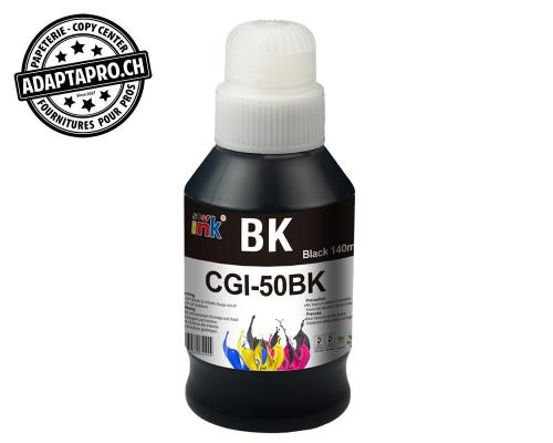 Bouteille d'encre Compatible Canon GI-50 PGBK - 140ml - Noir