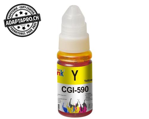 Bouteille d'encre Compatible Canon GI-590 Y - 70ml - Jaune