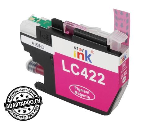 Cartouche d'encre compatible - Brother LC-422 M - Magenta (11ml / 600 feuilles)