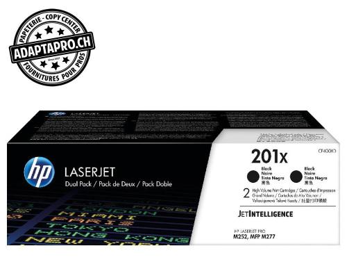 Cartouches de toner HP - 201X - noir - 2800 copies - 2 pièces