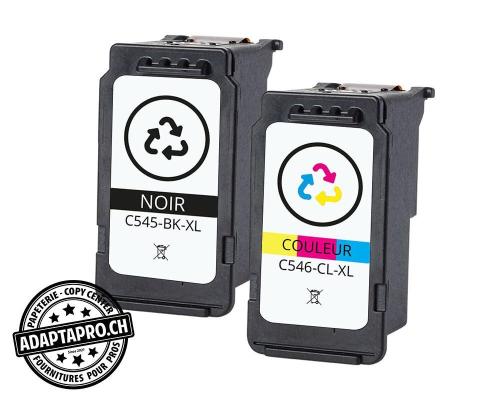 Cartouche d'encre compatible - Canon PG545XL + CL546XL (duo pack)