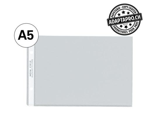 Poches transparentes KOLMA CopyResistant Lisse - A5 oblong - 2 trous - 10 pces
