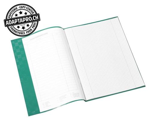Prot&egrave;ge-cahiers HERMA - PP r&eacute;sistant - 85 microns - A4 - vert fonc&eacute;