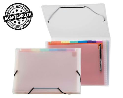 Doss. compart. Rainbow A4 12s&eacute;p.