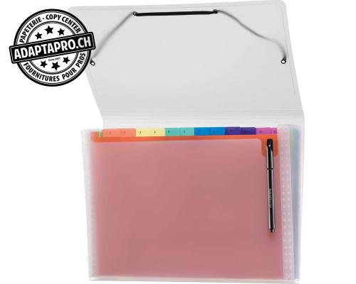 Doss. compart. Rainbow A4 12s&eacute;p.