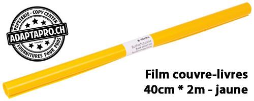 Film couvre-livres HERMA - 40cm * 2m - jaune