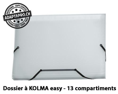 Dossier &agrave; compartiments KOLMA easy - 13 compartiments - incolore