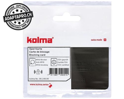 Carte de blocage KOLMA ExtraSolid RFID - 86x54mm - noir